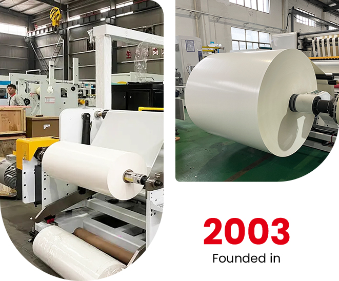 Tapes et étiquettes adhésifs fabricant de rouleaux jumbo