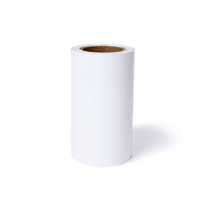Étiquette de PE blanc brillant