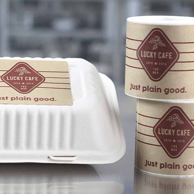 Étiquette en papier kraft